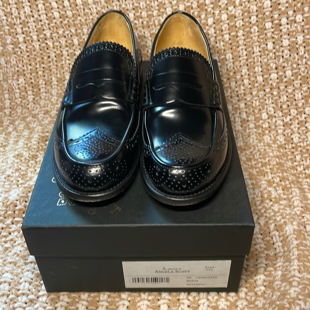 The Office of Angela Scott Black Loafers